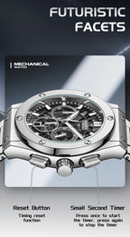 Mark Fairwhale 5037 Watches for Men Quartz Watches Waterproof Luminous Pointers Luxury Wristwatches Business Chronograph Watch