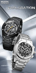Mark Fairwhale 5037 Watches for Men Quartz Watches Waterproof Luminous Pointers Luxury Wristwatches Business Chronograph Watch